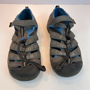 KEEN Newport H2 Shoes Womens Size 6 Blue Black Sandals Waterproof Hiking Outdoor